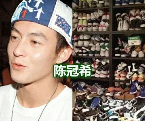 李易峰的鞋柜，白敬亭的鞋柜，陈冠希：这是我的鞋海