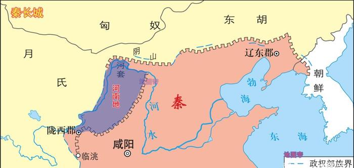 秦始皇派蒙恬30万大军北击匈奴，夺取的河南地在哪里？