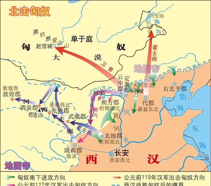 秦始皇派蒙恬30万大军北击匈奴，夺取的河南地在哪里？