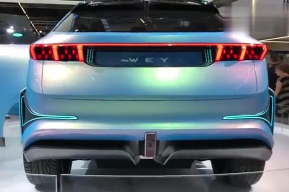 高端高颜值纯电SUV，车展实拍欣赏WEY-X