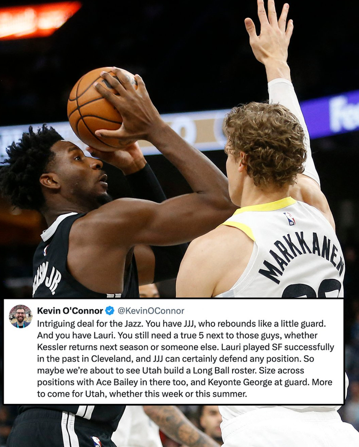 爵士获三J组全新三巨！全新15+3名单出炉 美记盛赞前途一片光明