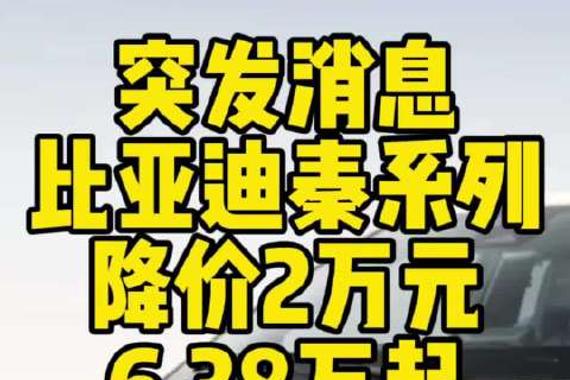 比亚迪秦智驾版降价两万，三个月滴滴白跑了！