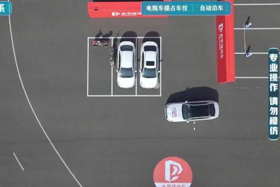 【2025智能辅助驾驶大横评】自动泊车-电瓶车侵占车位-宝马5系