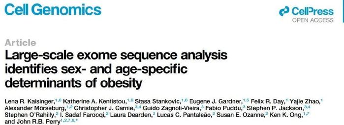成年女性和成年男性BMI？大规模研究发现多个只影响女性的“肥胖基因”