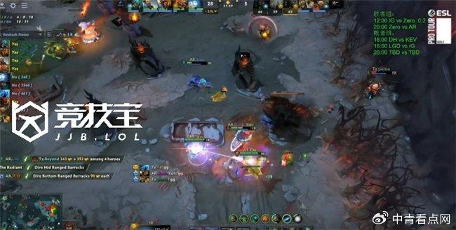 【DOTA2：lou神带队速推 AR力克Zero晋级决赛】