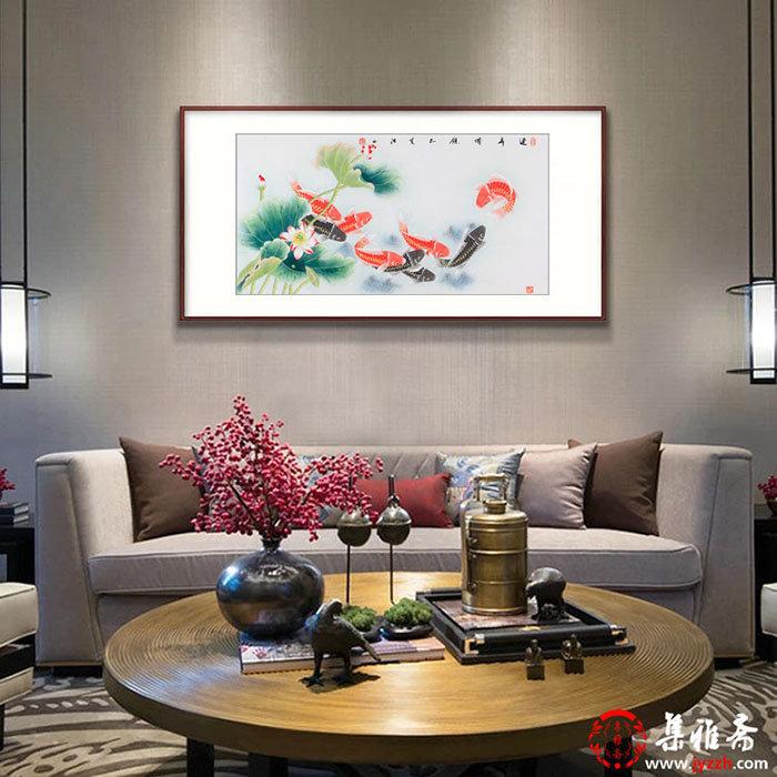 坤-客厅挂画挂什么风水好，吉祥花鸟画，颜值与寓意并存