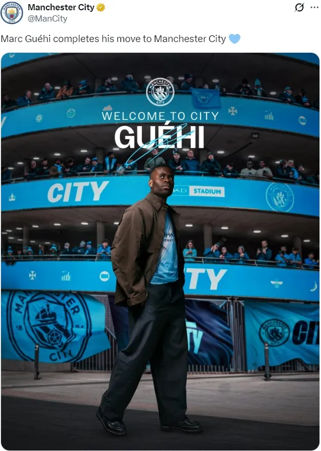 官方：曼城签下格伊！赫罗纳将租借巴萨门将！梅努将留在曼联！