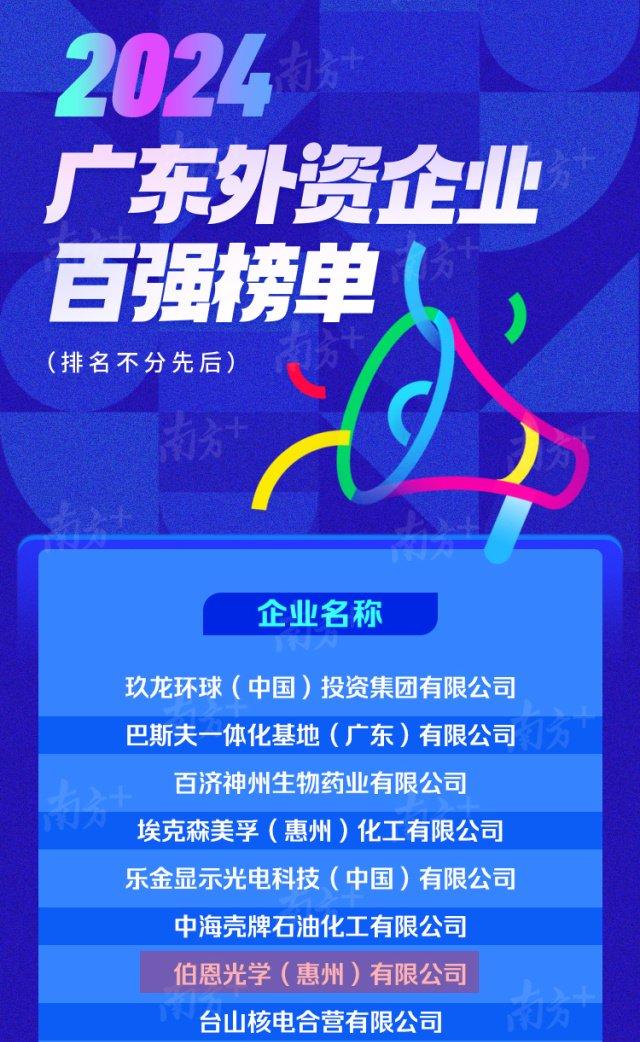 强脉冲光可以痤疮吗2024广东外资企业百强榜单发布 伯恩光学多年上榜