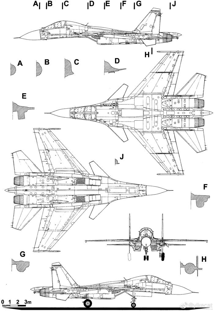 苏霍伊Су-33УБ(Су-27КУБ)/Su-33UB(Su-27KUB)舰载战斗教练机