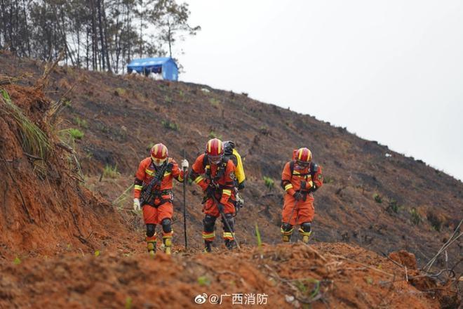 ·事故搜救现场。图片来源:广西消防
