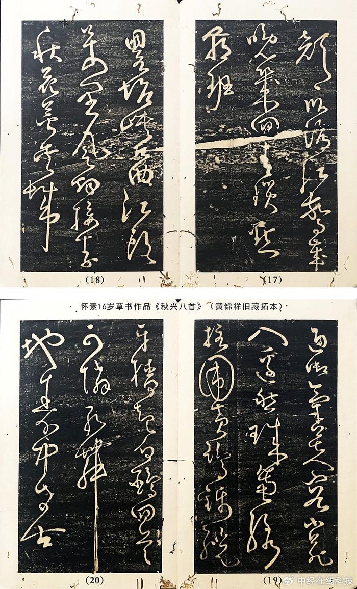 鉴赏：怀素16岁草书《秋兴八首》，是其现存最早作品