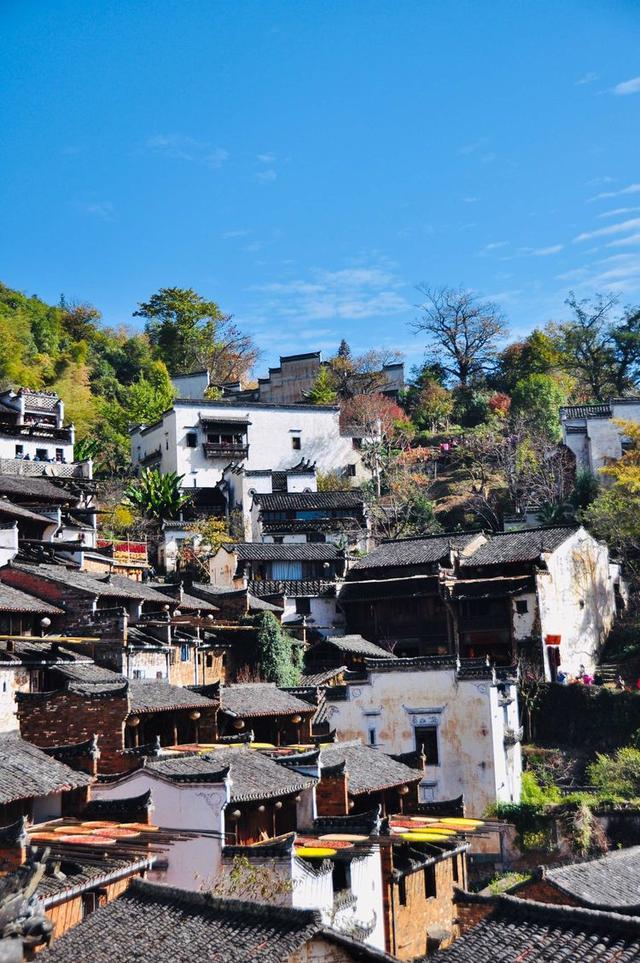 篁岭晒秋的故事｜挂在山崖上的古村，每当日出，便成斑斓的调色板