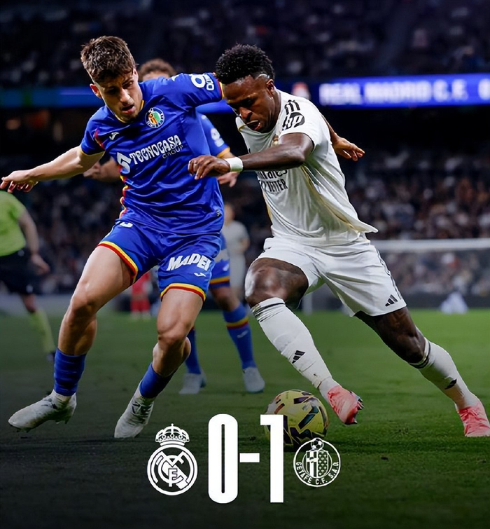 西甲皇马0比1赫塔费，两连败恐导致失冠，姆巴佩重要性很明显