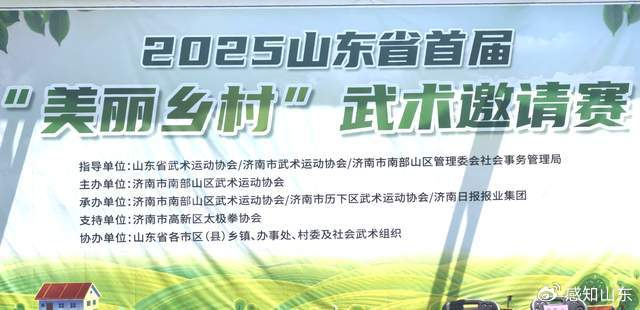 2025山东省首届“美丽乡村”武术邀请赛在山青世界开幕