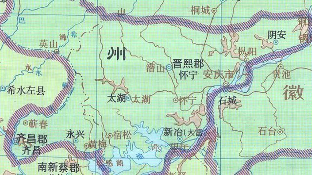 以“太湖”而得名的太湖县,为何却在距太湖近400公里的安徽省内