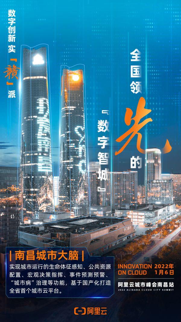 加速度1月6日8:00-12:002022阿里云城市峰会南昌站1治理实“赣”数智“先”锋两江汇聚而成