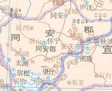 以“太湖”而得名的太湖县,为何却在距太湖近400公里的安徽省内