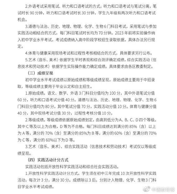 这地出台中考“新方案”：中考和毕业会考“两考合一”，本学期开考！