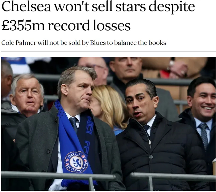 记者：曼城愿5000万出售皇马目标！切尔西年度亏损3.55亿创纪录！