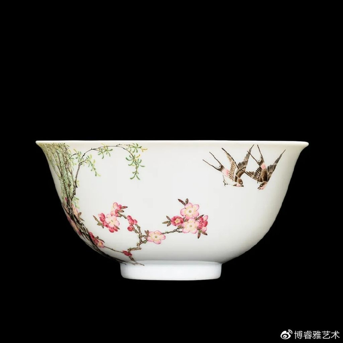 乾隆御制“珐琅彩杏林春燕碗”重出江湖