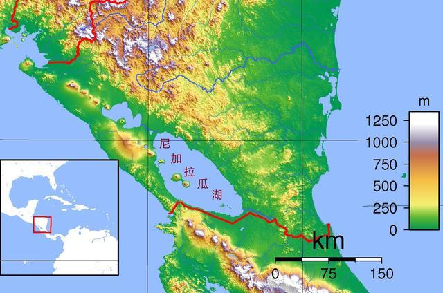 中美洲最大湖泊“尼加拉瓜湖”，是唯一有海水鱼繁殖生息的淡水湖