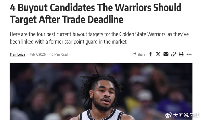 2换1波神+转正双向奇兵，勇士升级14+2名单！美媒再送4大买断目标