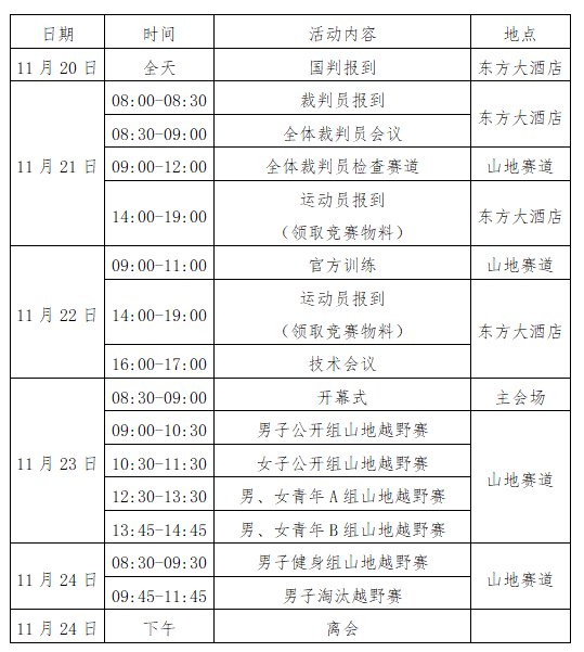 补充通知—2024中国山地自行车公开赛 