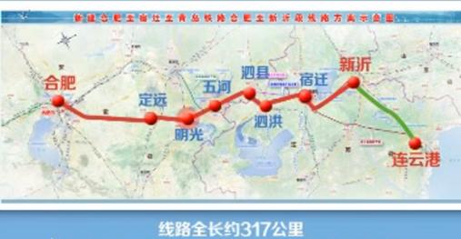 “八纵八横”高铁通道中京沪二通道重要组成部分——合新高速铁路
