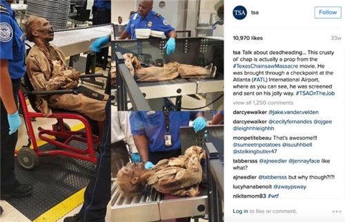 美国机场安检拦截的奇葩物件：金刚狼爪、干尸，还有子弹高跟鞋？