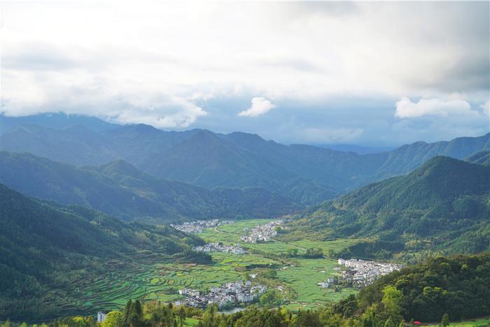 实拍中国最美乡村的春天,婺源万亩油菜花盛放，云海梯田天上人间