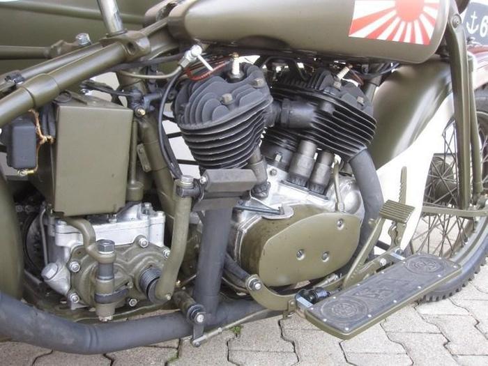 侵华日军使用的摩托车是97陆王，国人拍电影用的是国产的长江750
