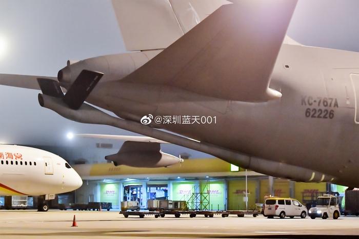 意大利KC767加油机飞抵中国，来深圳买口罩，技术值得运油20学习