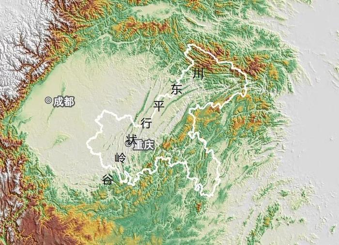 位于四川盆地东部地区的“川东平行岭谷”是怎样形成的？