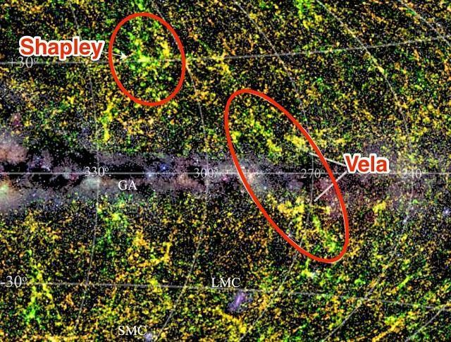 数万星系集结！银河系与其他星系正在靠近巨引源，它们会相撞吗？