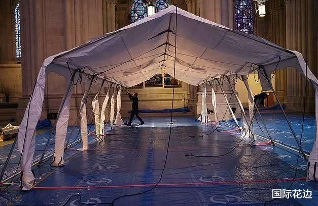纽约改造圣约翰大教堂成“战地医院”将搭建9顶医疗帐篷400张病床