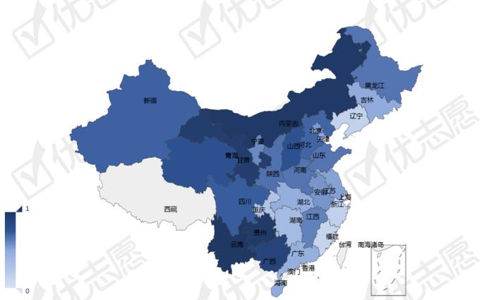 全国地理科学类招生计划分析，需求量较稳定，师范类院校招生更多