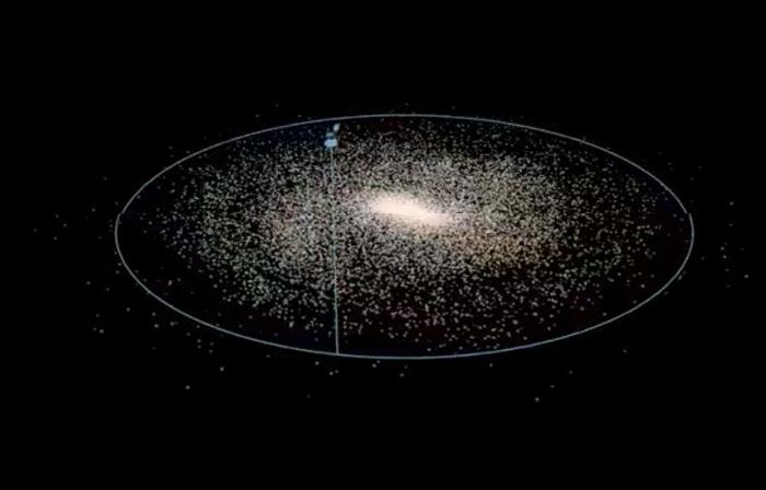 在银河系发现一群恒星，但奇怪的是，并不是由银河系的物质形成