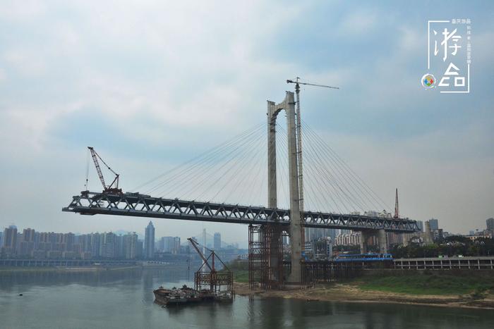 重庆主城最“低调”的轨道桥：高家花园大桥，连接沙坪坝与江北