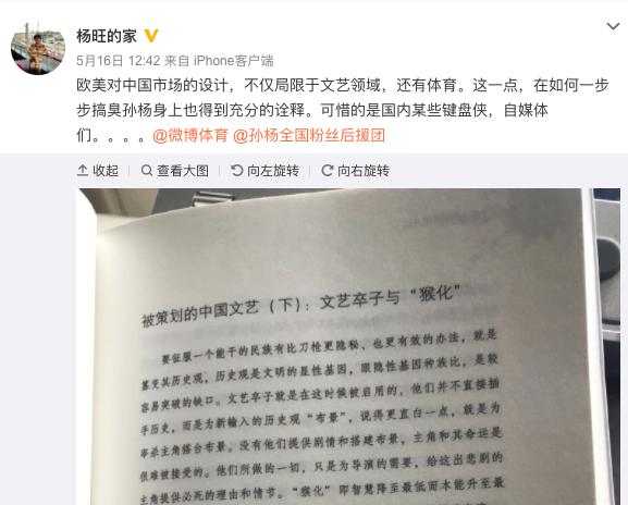 央视名记支持孙杨：欧美操纵中国文艺，更借打压孙杨破坏中国体育