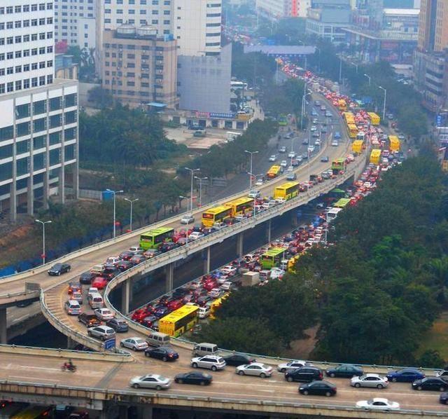 城市交通日益拥堵，是摩托车造成的还是汽车？大家怎么看？