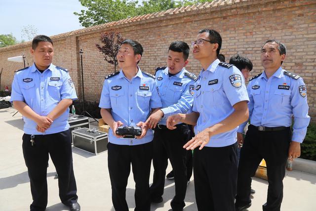 渭南市公安局警务保障处来合检查指导警用无人机练兵比武工作