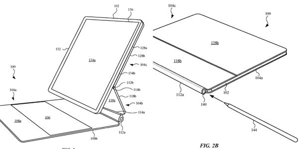 专利曝光iPad Pro新键盘套：转轴处可塞入手写笔