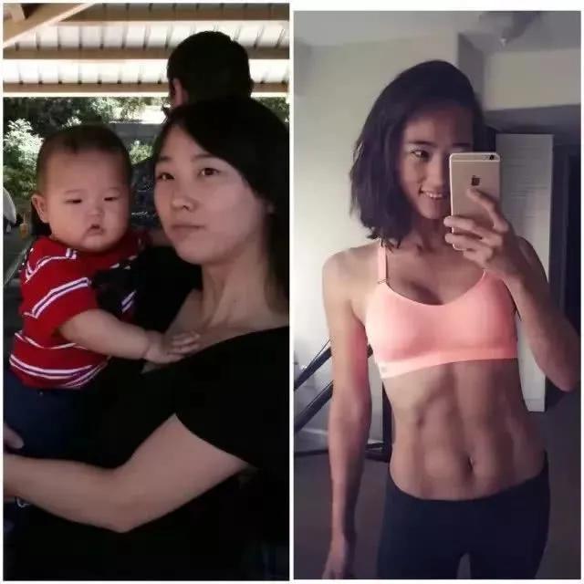 生了俩孩子发福变大妈，健身2年怒甩肉，成最美辣妈