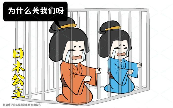 日本朝贡了两位公主，皇帝宠幸一夜，第二天将她们关到了笼子里
