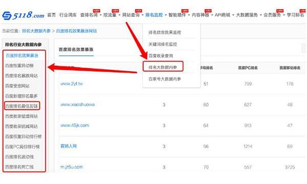 一文告诉你SEO站长综合查询工具-5118功能使用大全