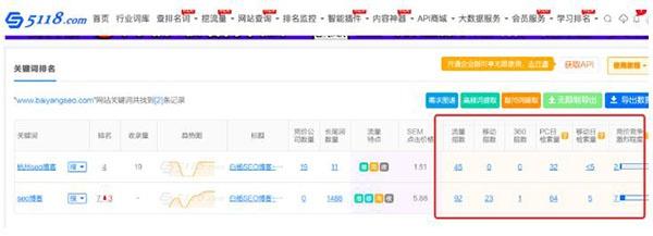 一文告诉你SEO站长综合查询工具-5118功能使用大全