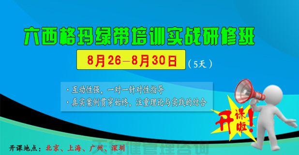 2020年中质协注册六西格玛绿带黑带考试