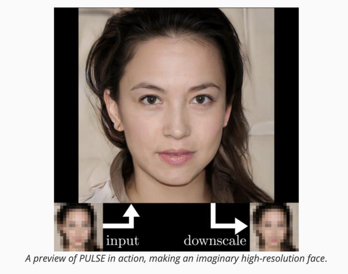 这种技术能将马赛克人脸变为高清肖像，但应考虑避免种族歧视