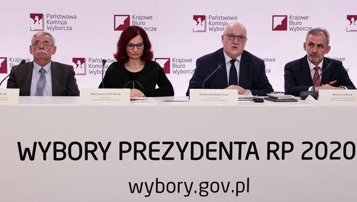 波兰国家选举委员会公布了2020年总统选举