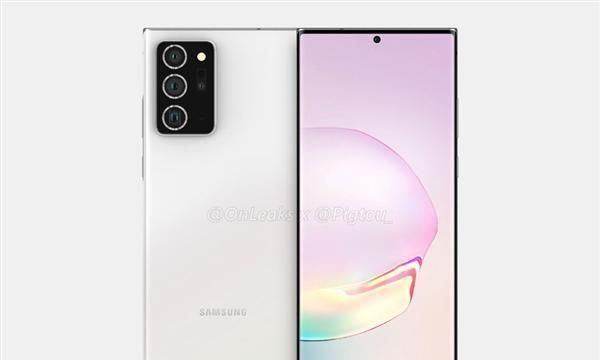 三星Note20高清渲染图出炉：超窄边框+后置三摄，帅炸了！